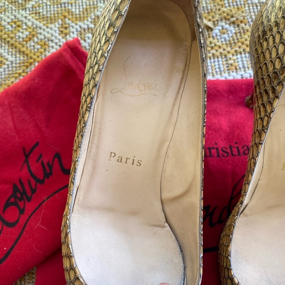 Authentic Louboutin Simple python heels leather snakeskin - Picture 5 of 9